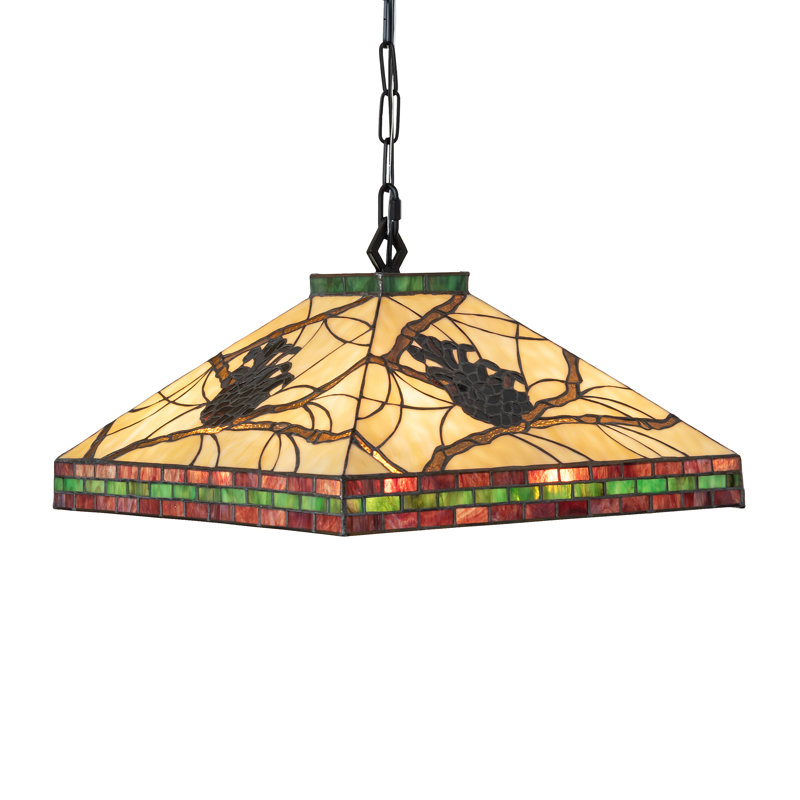 Luminaire suspendu carré 17 po Pinecone Mission