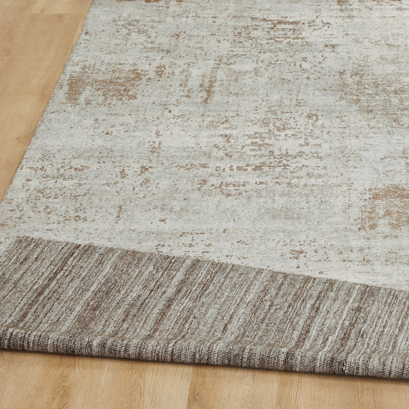 Elements Earthbound Mocha Handmade Area Rug, Rectangle 2' x 3'