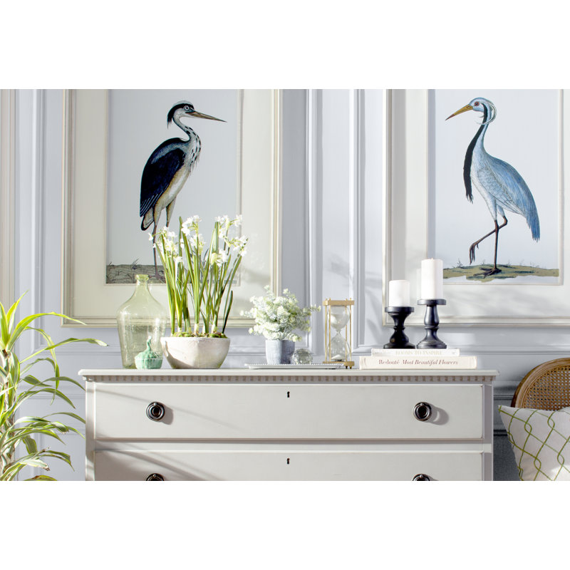 "Shore Birds" by Grace Feyock Matted Framed Painting Print 