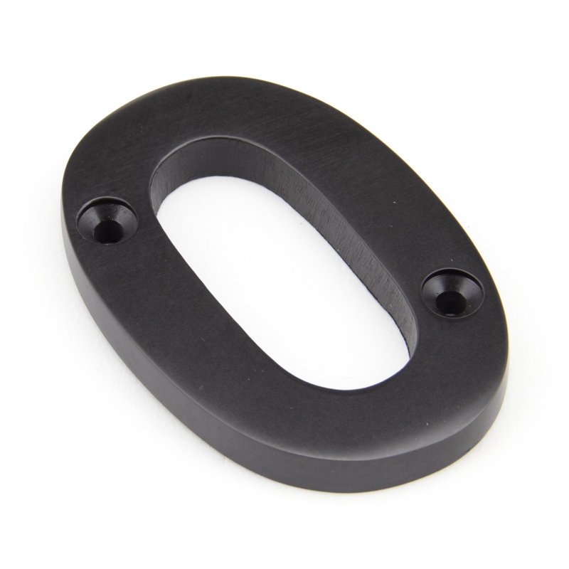 7.8cm H Metal House Number, 0 , Aged Bronze