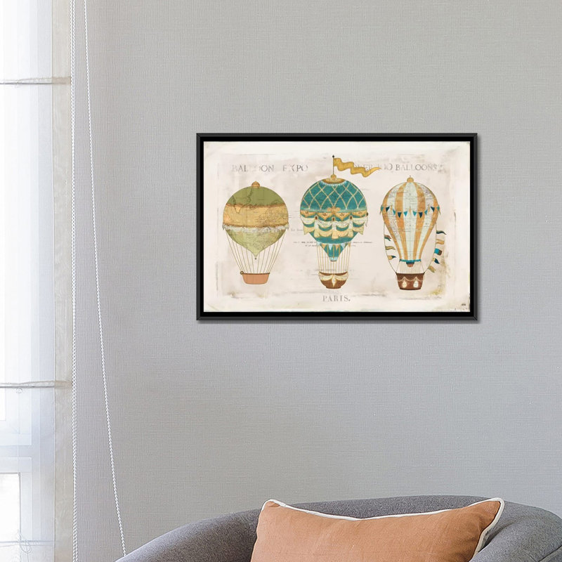 « balloon expo i », reproduction d’impression sur toile tendue, H 12 po x l 18 po x P 1,5 po, Toile tendue, Pas de tapis