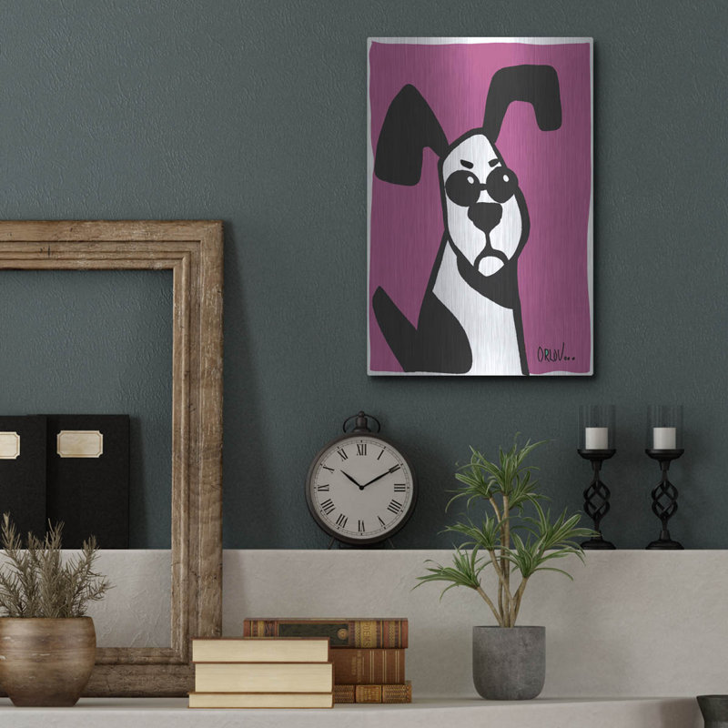 «Dog On Purple» par Irena Orlov, H 16 po x l 12 po