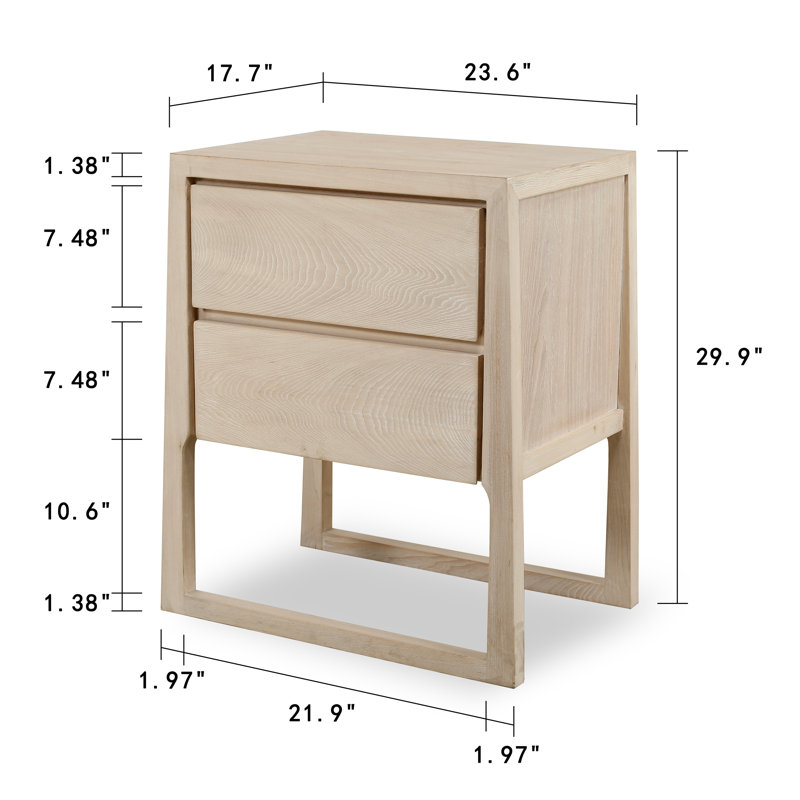 Solid Wood End Table