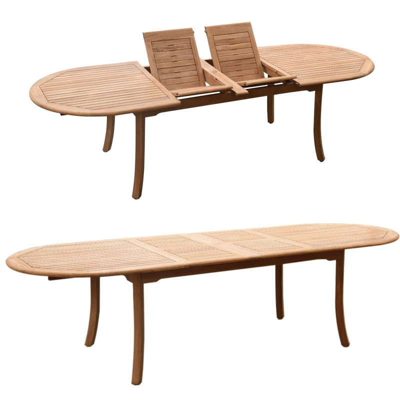 Osborne Outdoor 13 - Piece Teak Dining Set, 10, 30.5" H x 82" L x 40" W