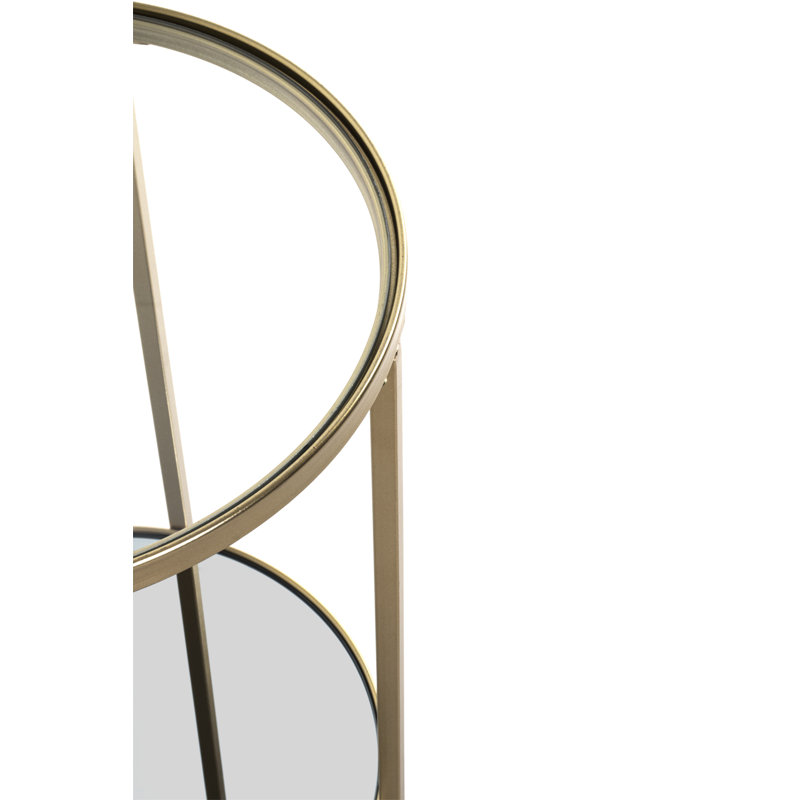 Raimondo Glass Top End Table