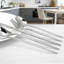Ensemble de couverts 20 pièces en acier inoxydable, ensemble de couverts en argent poli miroir pour 4, comprend couteaux de table, fourchettes, cuillères, ustensiles durables pour la cuisine, la cuisine et la salle à manger-766742775