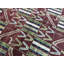 Hand-Knotted High-Quality Blue and Rust Area Rug