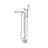 Freestanding Floor Mount Tub Filler Faucet with Hand Shower Pluto - Matte Black-95302653-95426498