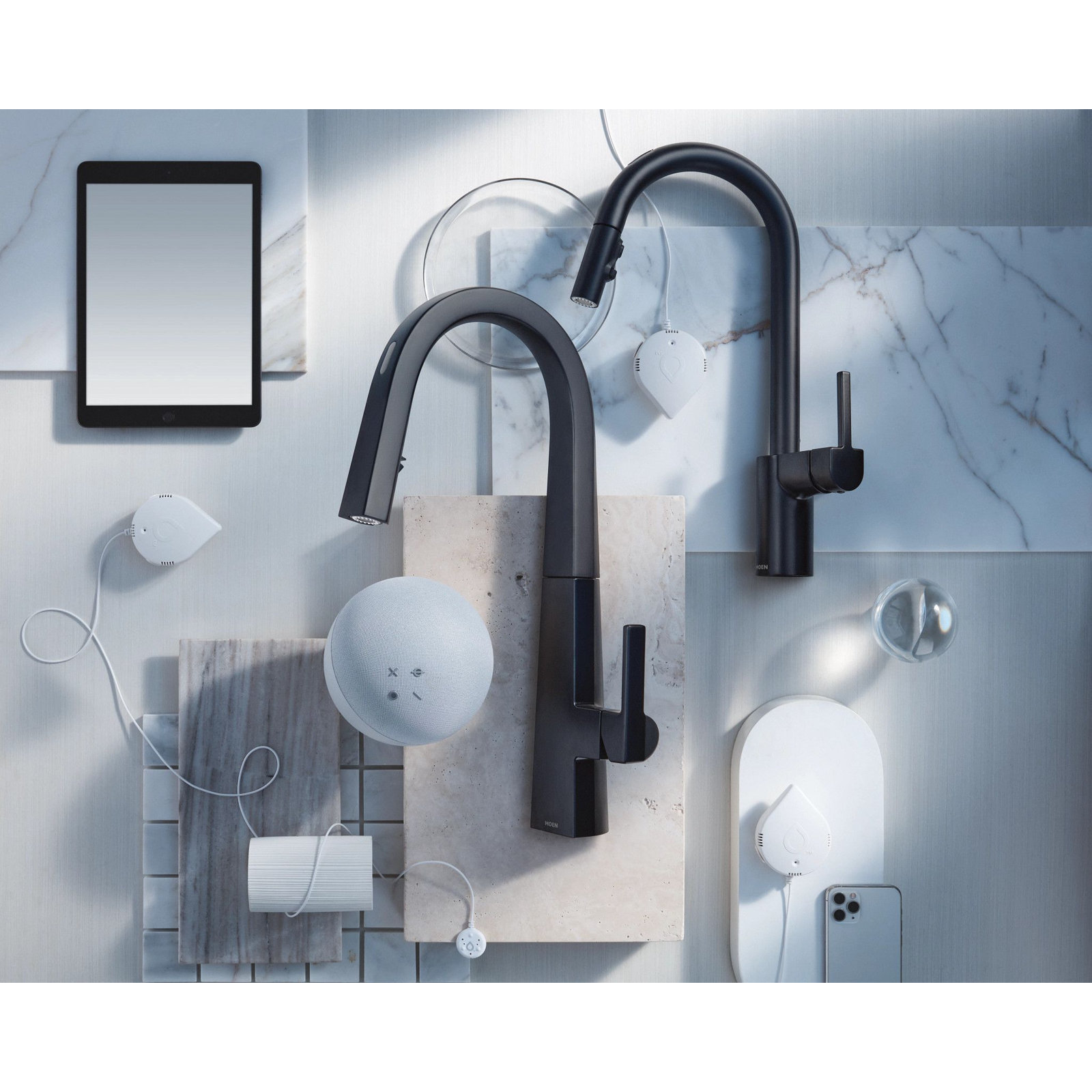 Moen Nio Smart Touchless Pull-Down Faucet, Matte Black