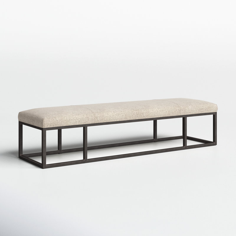 Roux Polyester Upholstered Bench