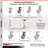 4 Piece Semi Steel Caster Set