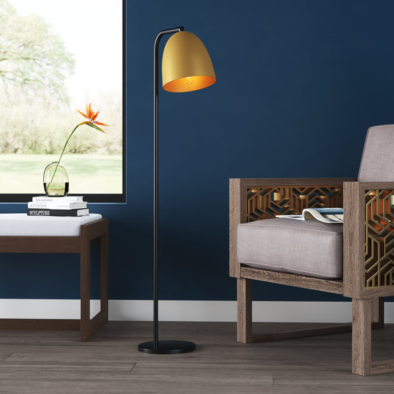 Crosland 120cm Task Floor Lamp, Gold