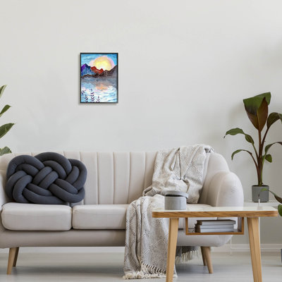 Art de giclée de montagne, contour de la nature par Sebastian Grafmann
