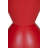     Drexler Bongo Indoor / Outdoor Frame End Table - Side Table – Modern Weather-Resistant Accent Table, Fully Assembled for Patio, Garden, Living Room, or Lounge Use - Red Table-1191565792