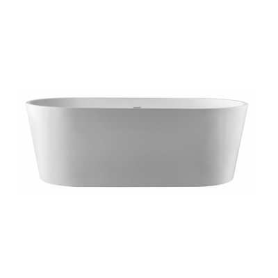 59'' x 29.5'' Freestanding Soaking Acrylic Bathtub