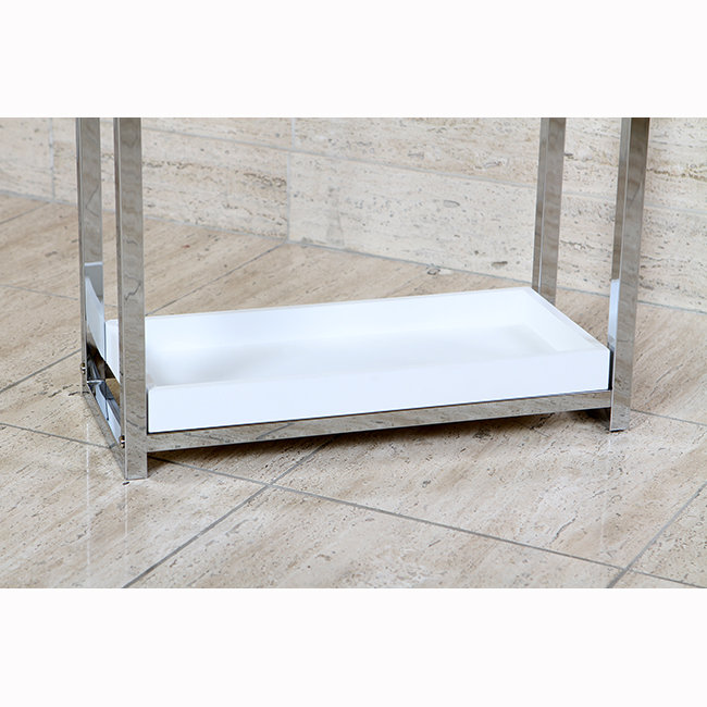 Kingston Brass Edenscape Freestanding 2-Tier Towel Rack, Polished Chrome