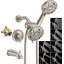 Ensemble de robinet de baignoire et douche, pomme de douche double avec ensemble de robinet de baignoire, valve de douche à poignée simple et ensemble de garniture-114989383