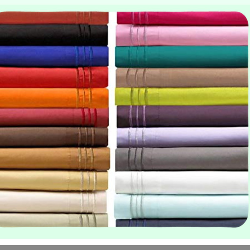UltraLux Hotel Collection Silver Pillowcase Set - Premium Microfiber Double Brushed, Wrinkle Resistant, Standard/Queen Size - Luxury Softness