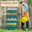 Jardinière moderne, pot de fleurs vertical à 4 niveaux pour légumes, fleurs et herbes-133571240