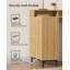 Bureau de direction cannelé 55 "avec tablette de rangement et tiroir classeur-1647858030