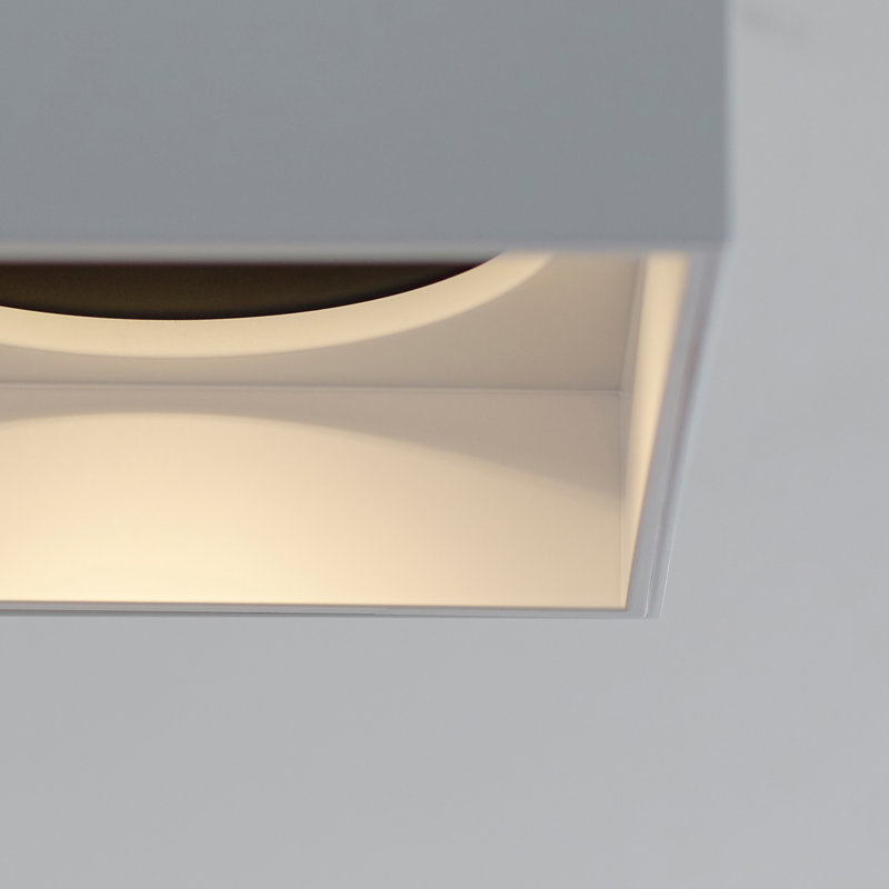 Exo 1 - Light LED Flush Mount, 2700K, Matte White/Matte White
