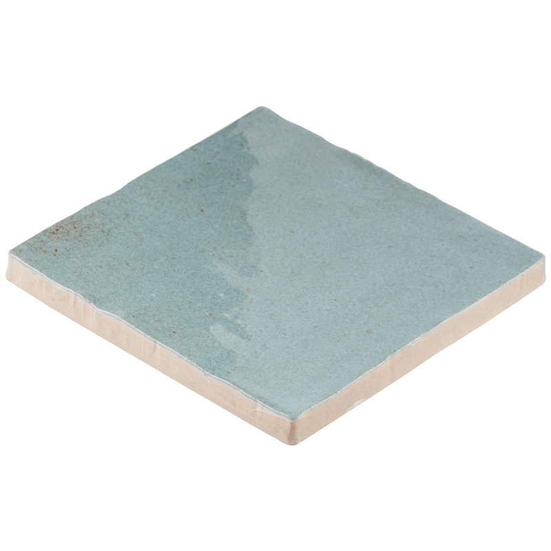 Carrelage mural en céramique émaillée 4 po x 4 po Karma (5,38 pieds carrés / caisse), Turquoise