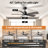  42'' Ceiling Fan With LED Lights for Small Rooms (Set of 2)-1120969134