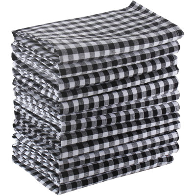 Erlinna 100% Cotton Checkered Square Napkin