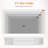 Floating Tv Stand For Up To 50" Tv, Wall Mounted Entertainment Center With Power Outlets And Usb Ports, Large Storage Space With Sliding Tabletop, Open Shelves, White