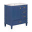 Ensemble de meuble-lavabo simple 30 po avec plateau en céramique Taqwan-1461192619