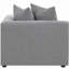 Chaise de coin Amherst Grey avec coussin décoratif