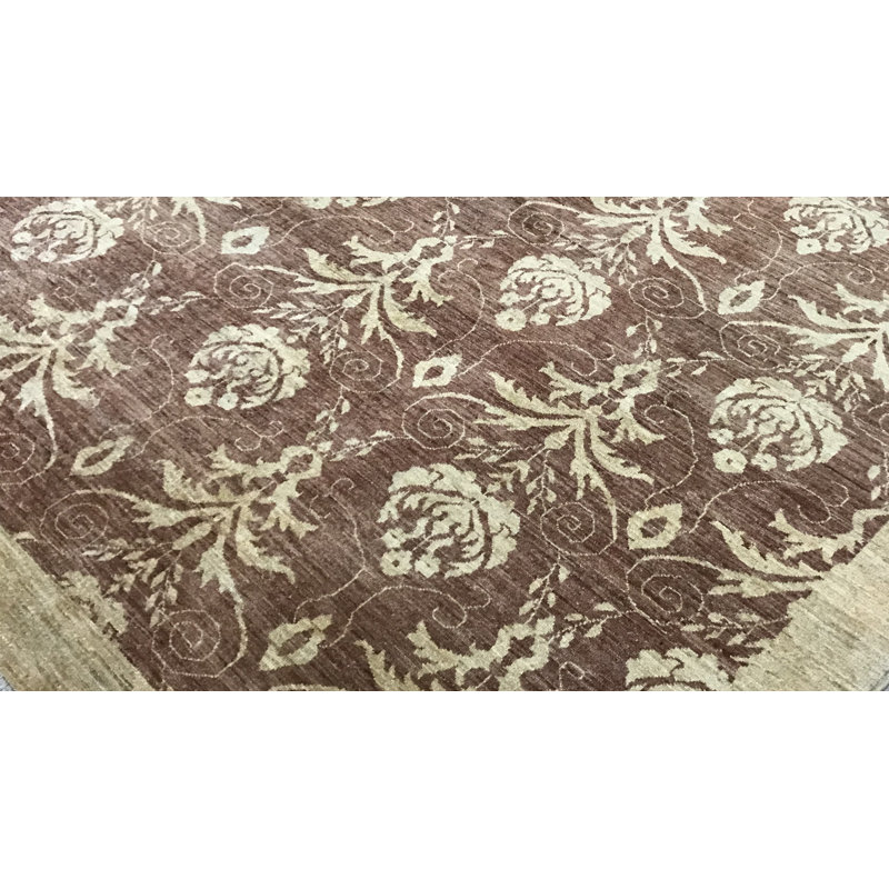 Ottoman Wool Floral Area Rug