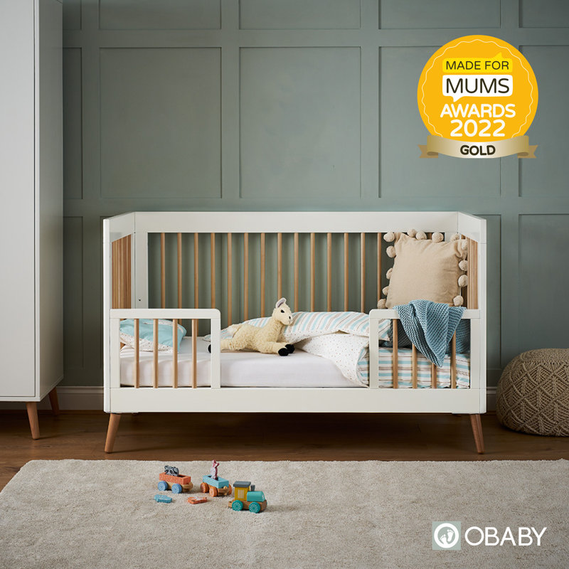 Maya Cot Bed, White/Brown