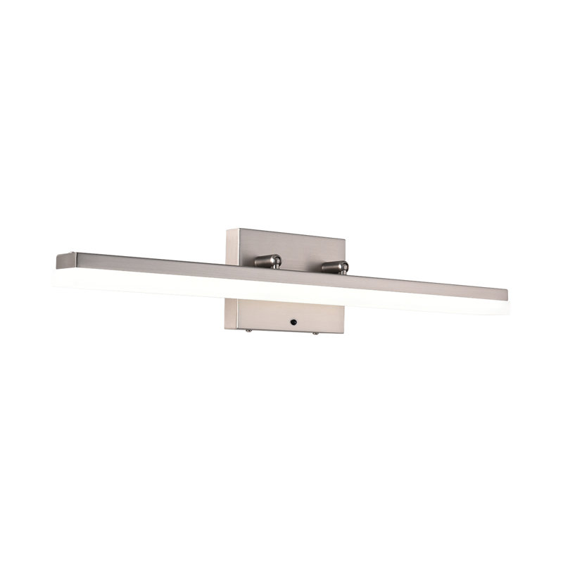 Aaina 24in Eye-Caring LED Bath Bar 3000K/4000K/5000K Adjustable 24w Dimmable, Brushed Nickel