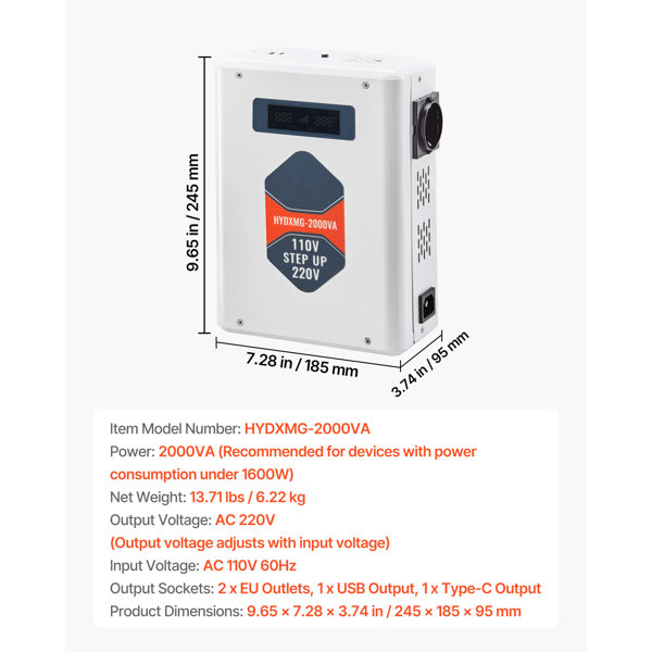 Dimensions du produit