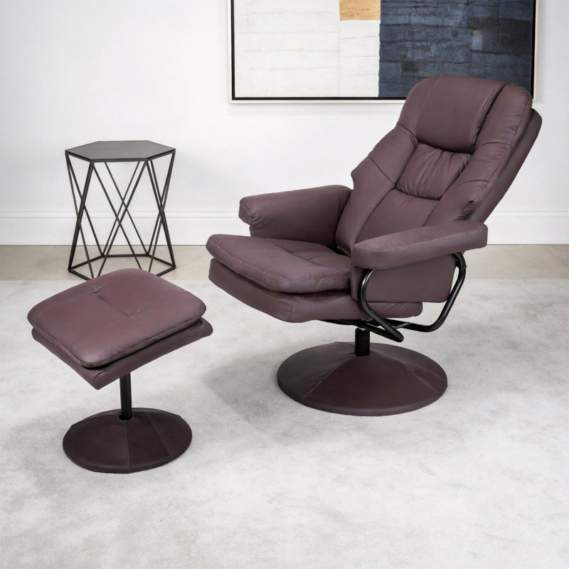 Fauteuil inclinable pivotant en cuir Scratch Cat