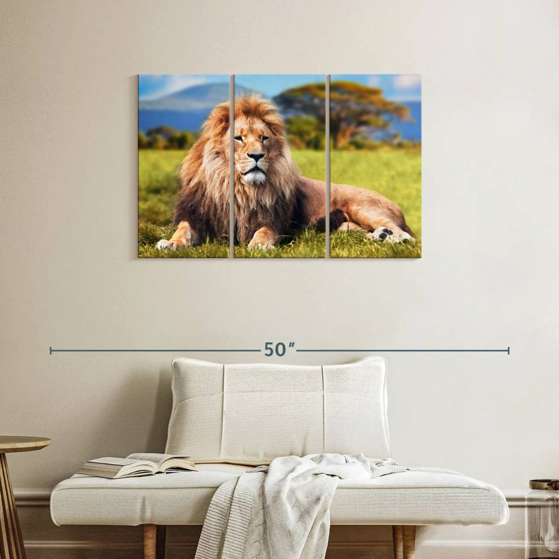 Brampt Chill Safari Lion, 24" H x 38" W
