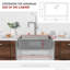 Stylish Malaga Dual-Mount 30" Stainless Steel Single Bowl Kitchen Sink
