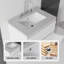 Meuble-lavabo flottant 24 po avec lavabo, tiroir à fermeture en douceur 24 po-133585861-133585864