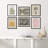 Henri Matisse Mid-Century Modern Shape Flower Market Pictures Framed Wall Art 6 Pieces Paper Print-90860672-90645257
