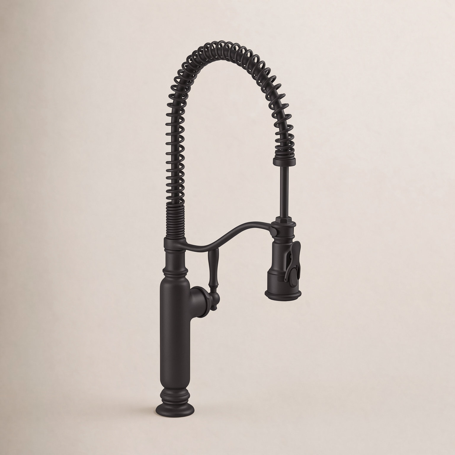 Kohler Tournant Pre-Rinse Kitchen Faucet, Matte Black