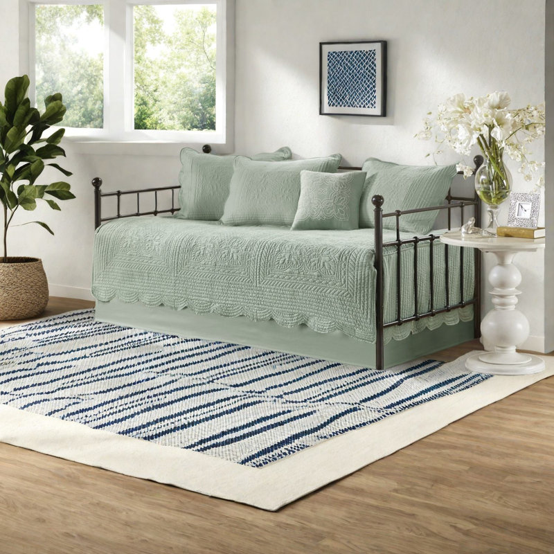 Ensemble de literie réversible en microfibre 6 pièces