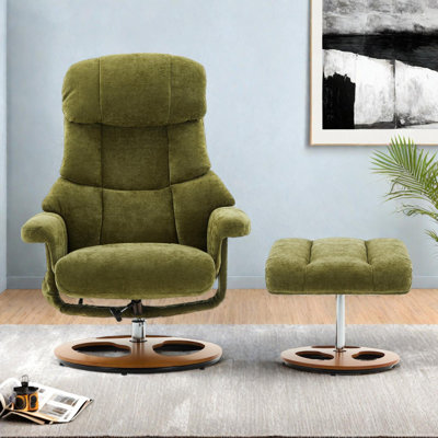 Ergonomic Recliner Chair with Massage, Heating, 360° Swivel & Adjustable Backrest