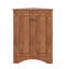 Armoire de coin triangulaire avec tablettes personnalisables et portes chics-118743575