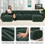 Ensemble de canapé en forme de U à compression de 140 pouces, canapé modulaire moderne à quatre places avec repose-pieds, canapé rembourré pour le salon ou la chambre à coucher, aucun assemblage requis.-636224931-636224929-636224930