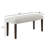 Mitton Contemporary Upholstered Dining Bench, Gray