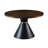 Joelan Pine Round Metal Base Dining Table
