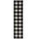 Tapis noir / ivoire Schoffer