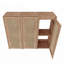 Armoire latérale de salle de bain 36 po avec portes à fermeture douce et fixation flottante pour espaces compacts