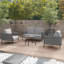 Ensemble de mobilier de patio pour 4 personnes avec table basse et coussin épais-110948128-110948130
